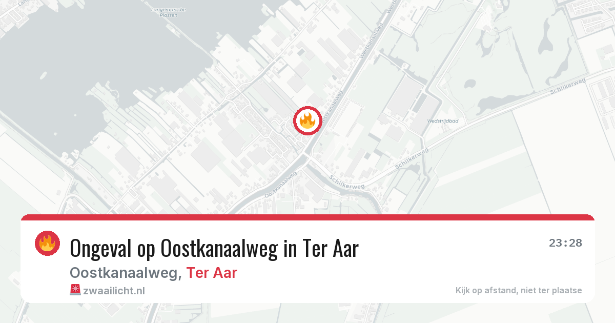 Ongeval op Oostkanaalweg in Ter Aar — 15 jul 2026