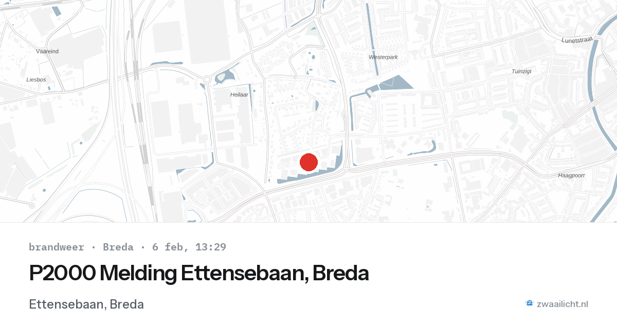 P2000 Melding Ettensebaan, Breda — 6 feb 2026