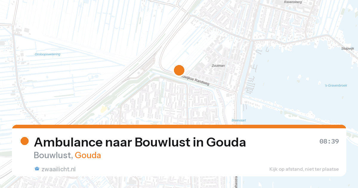 Ambulance naar Bouwlust in Gouda — 28 aug 2026