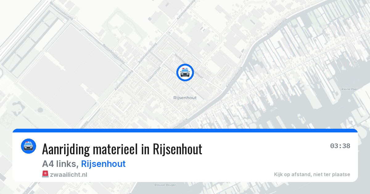 Aanrijding materieel in Rijsenhout — 2 apr 2026
