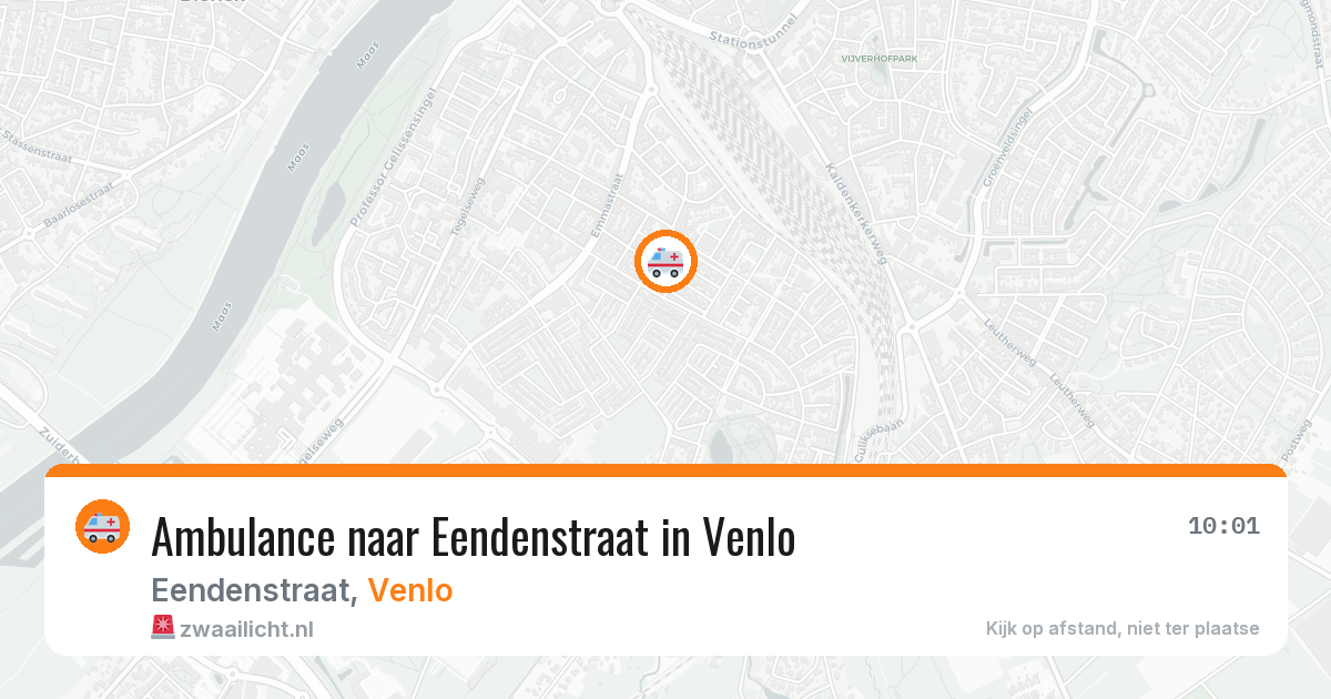 Ambulance naar Eendenstraat in Venlo — 31 mei 2026