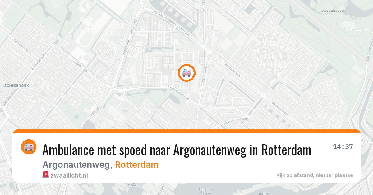 Ambulance met spoed naar Argonautenweg in Rotterdam — 4 aug 2026