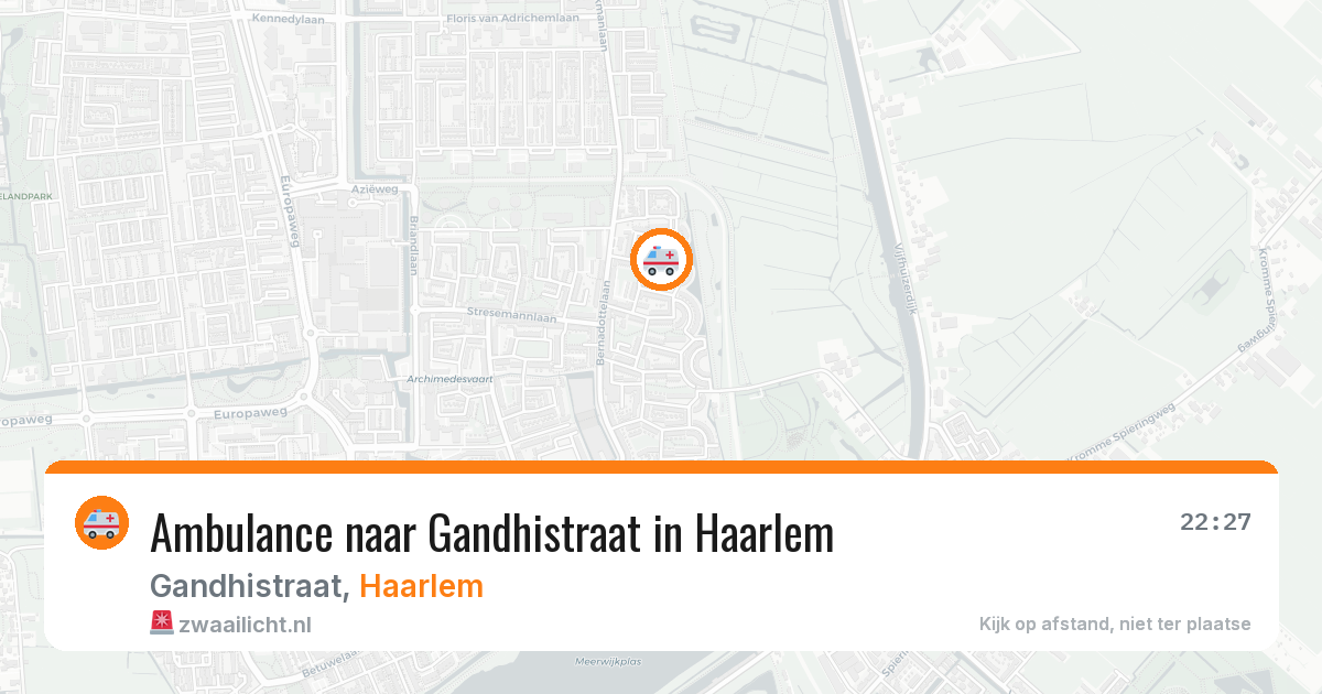 Ambulance naar Gandhistraat in Haarlem — 23 jul 2026