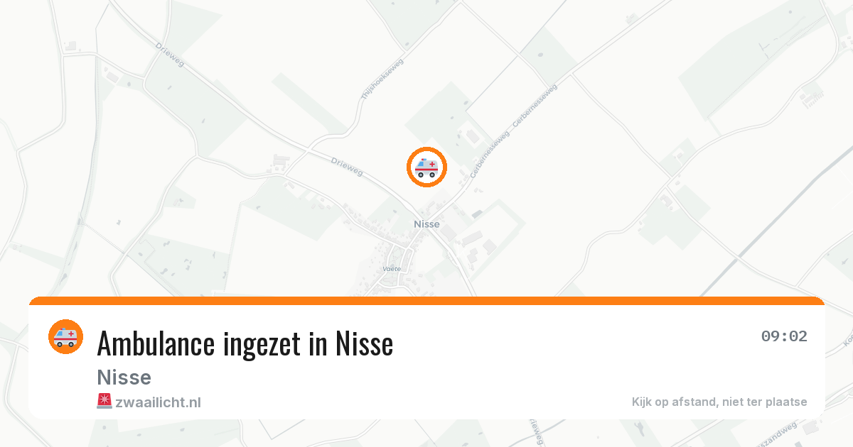 Ambulance ingezet in Nisse — 8 jul 2026