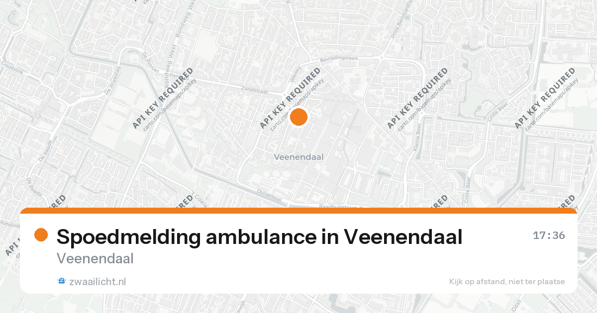 Spoedmelding ambulance in Veenendaal — 6 aug 2026