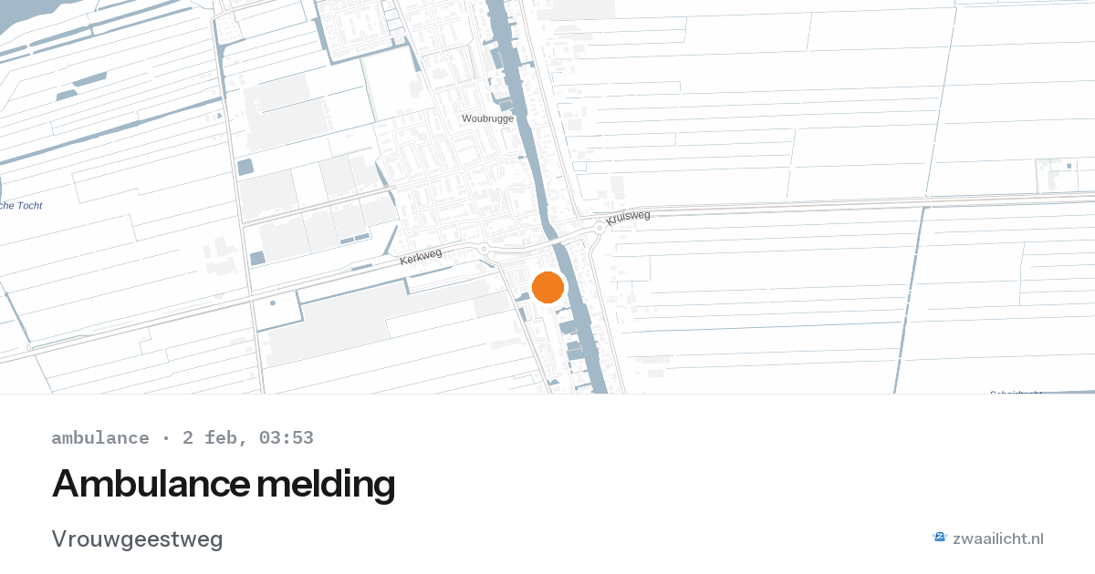 Ambulance melding — 2 feb 2026