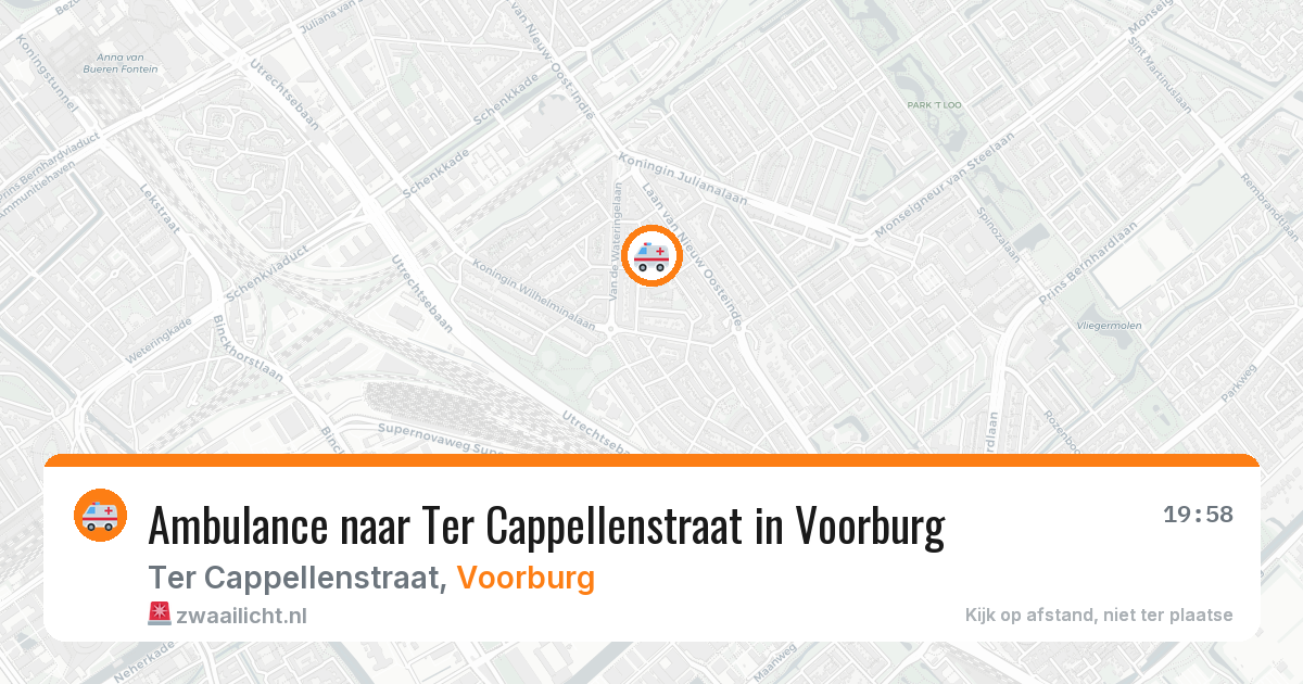 Ambulance naar Ter Cappellenstraat in Voorburg — 5 aug 2026