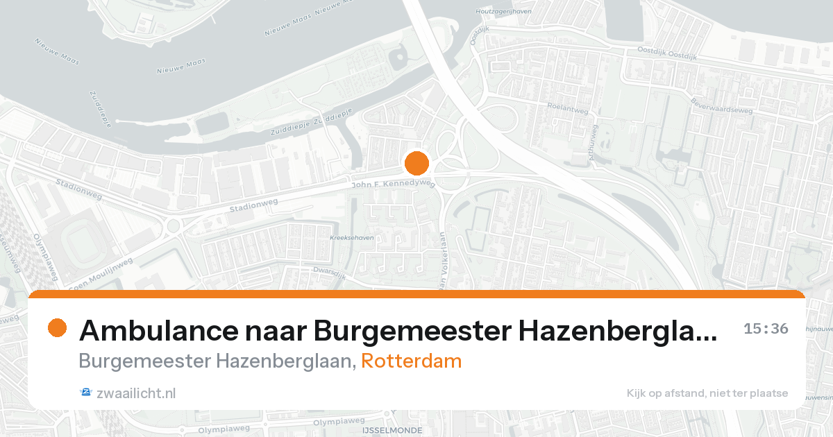 Ambulance naar Burgemeester Hazenberglaan in Rotterdam — 19 aug 2026