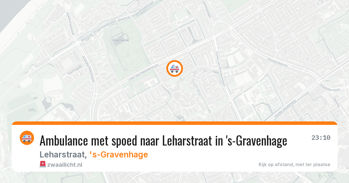Ambulance met spoed naar Leharstraat in 's-Gravenhage — 28 jun 2026