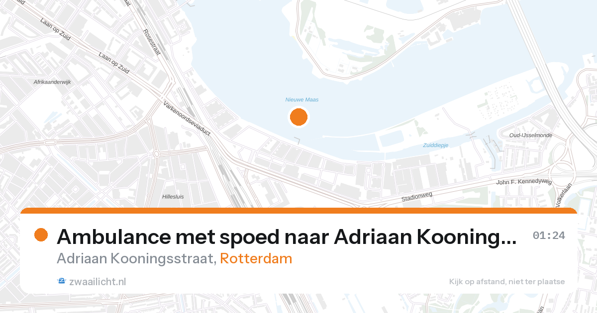 Ambulance met spoed naar Adriaan Kooningsstraat in Rotterdam — 1 feb 2026
