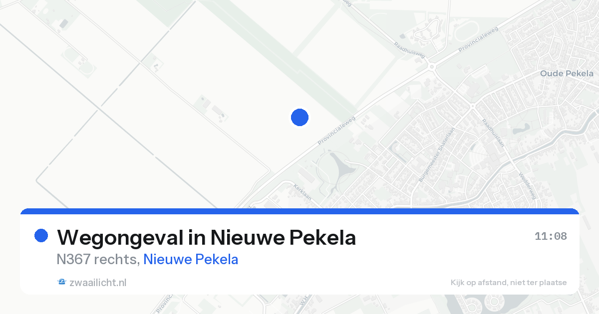 Wegongeval in Nieuwe Pekela — 22 aug 2026