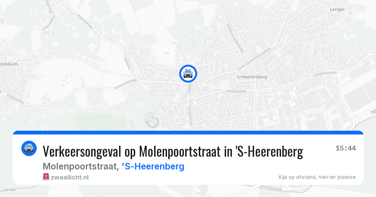Verkeersongeval op Molenpoortstraat in 'S-Heerenberg — 1 jul 2026