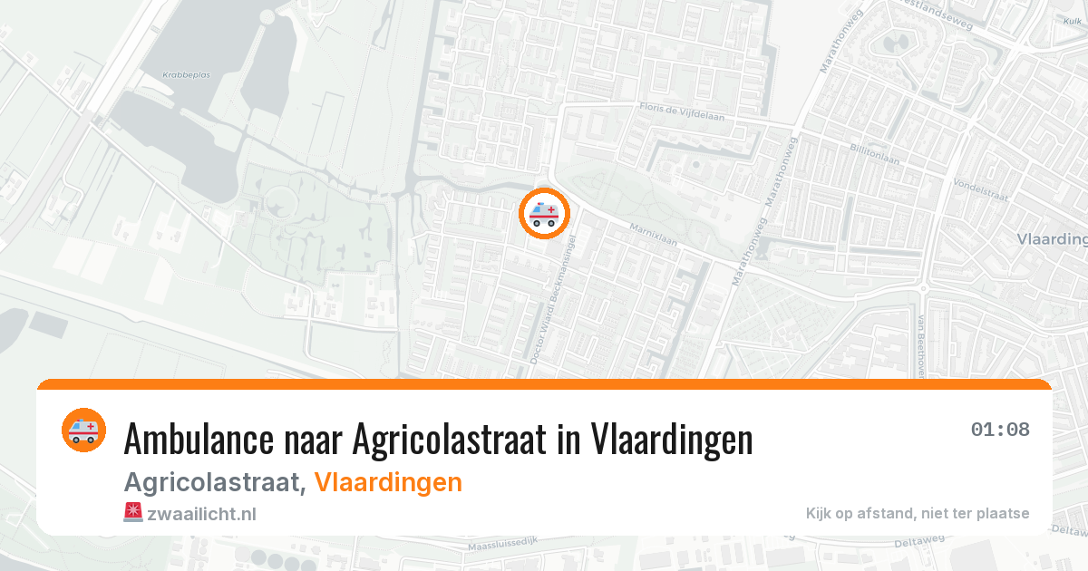 Ambulance naar Agricolastraat in Vlaardingen — 11 jun 2026