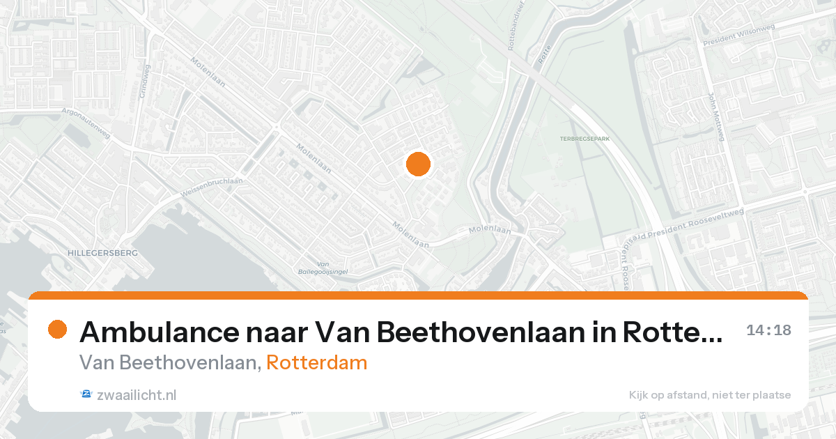 Ambulance naar Van Beethovenlaan in Rotterdam — 29 mei 2026