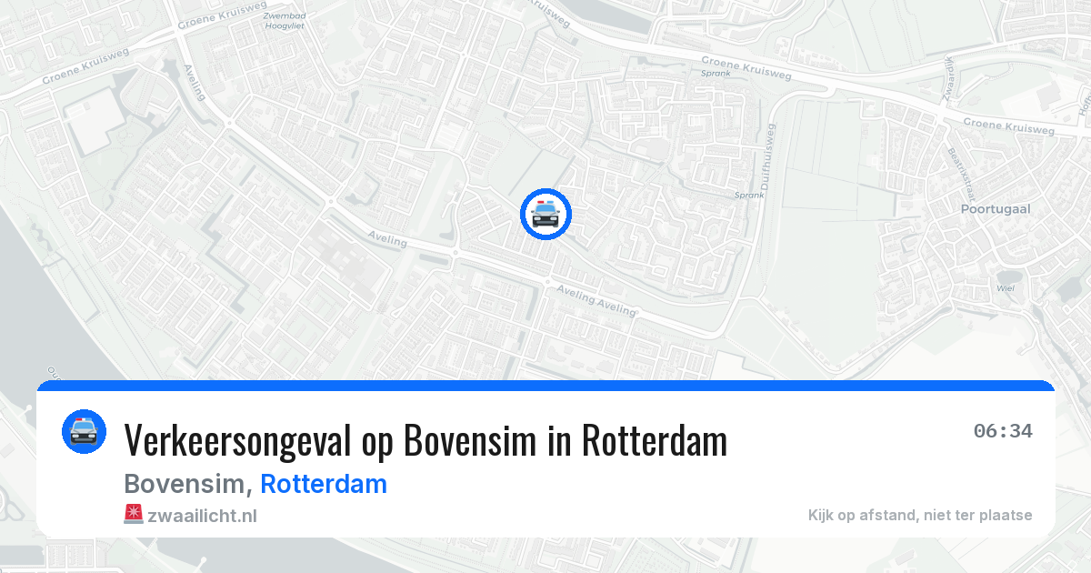 Verkeersongeval op Bovensim in Rotterdam — 30 jul 2026
