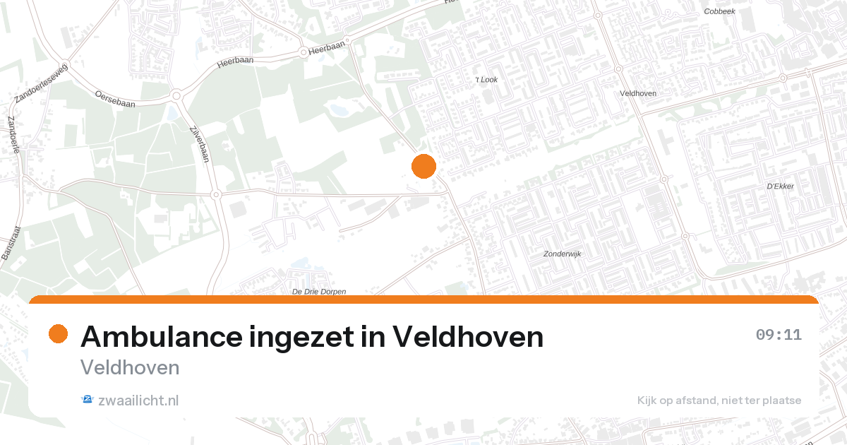 Ambulance ingezet in Veldhoven — 27 aug 2026