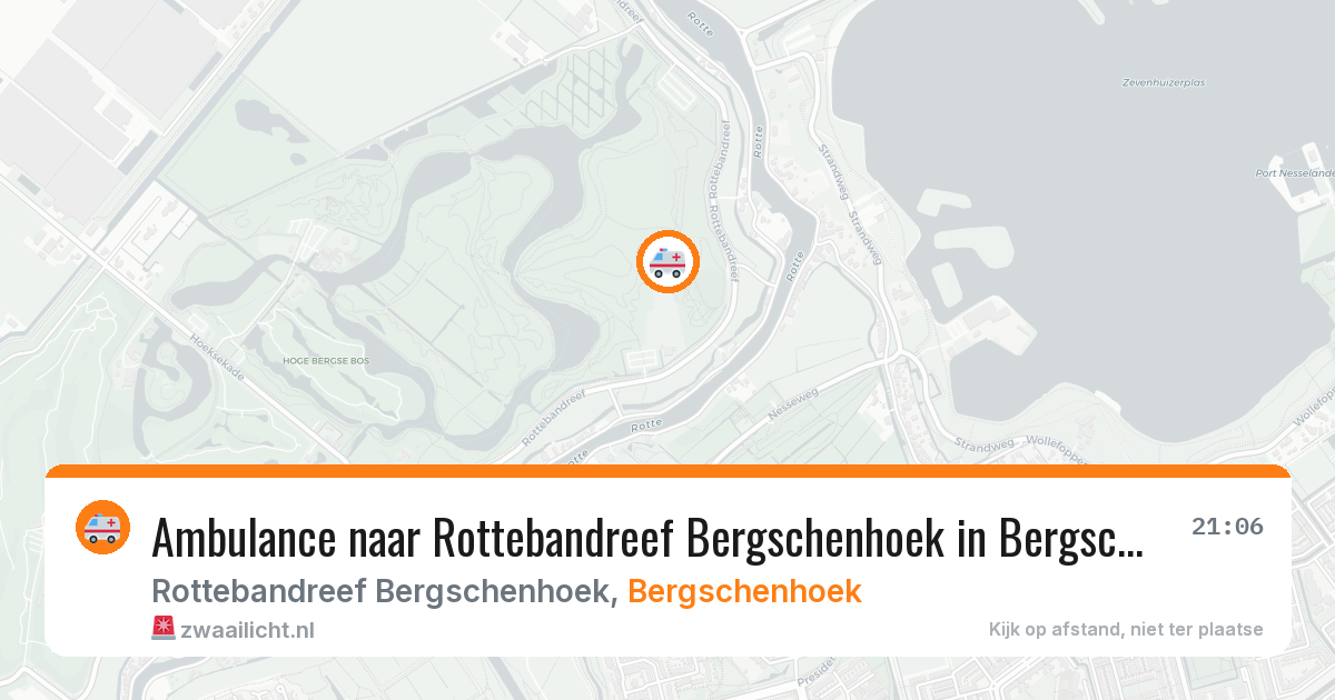 Ambulance naar Rottebandreef Bergschenhoek in Bergschenhoek — 23 jun 2026
