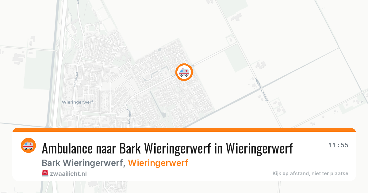 Ambulance naar Bark Wieringerwerf in Wieringerwerf — 14 aug 2026