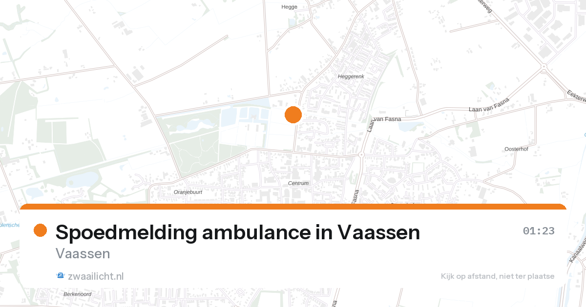 Spoedmelding ambulance in Vaassen — 7 feb 2026