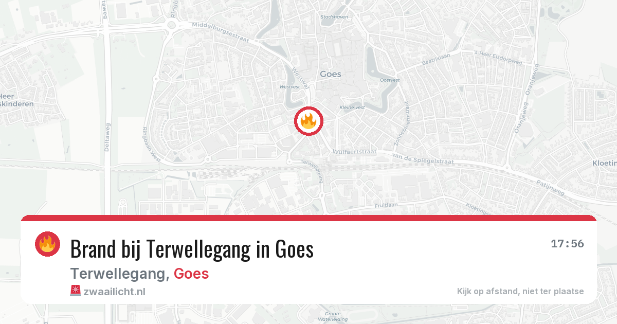 Brand bij Terwellegang in Goes — 3 jul 2026