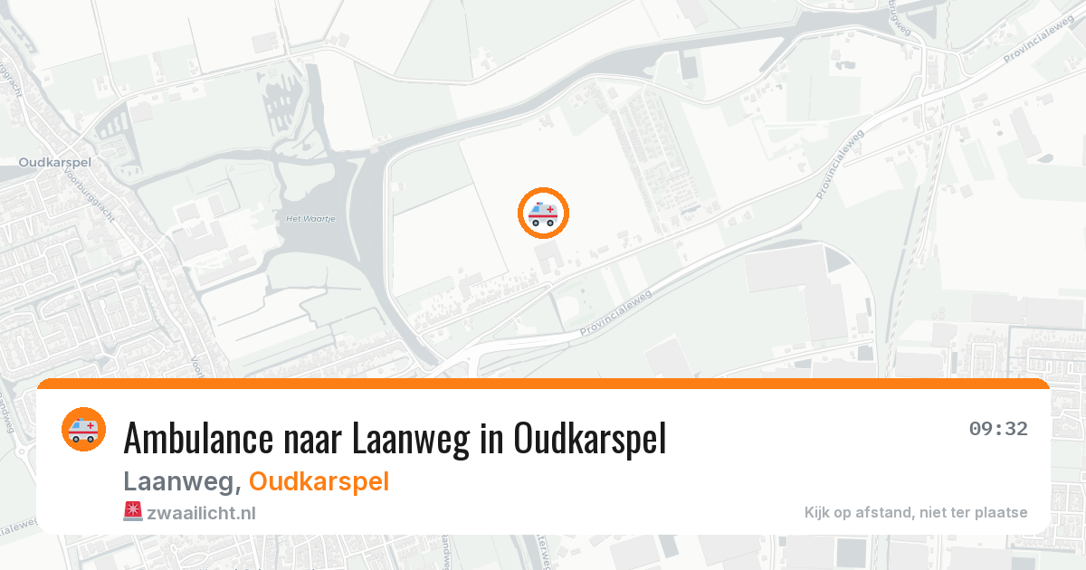 Ambulance naar Laanweg in Oudkarspel — 14 jun 2026