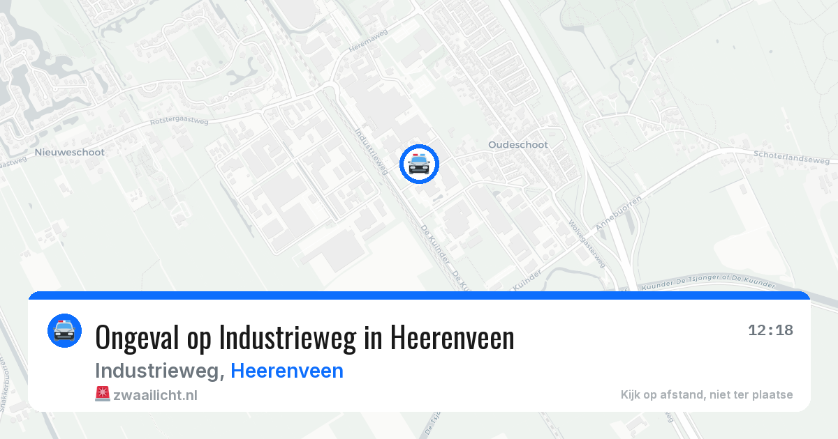 Ongeval op Industrieweg in Heerenveen — 16 jun 2026