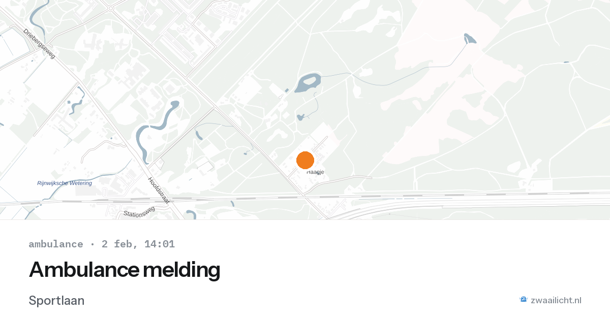 Ambulance melding — 2 feb 2026