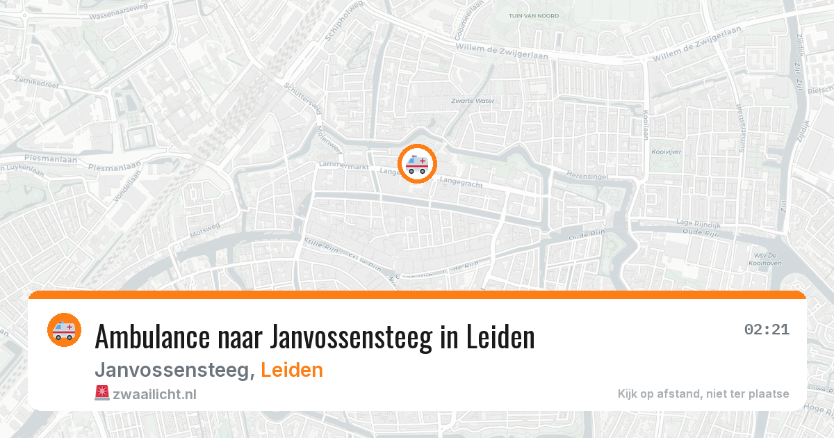 Ambulance naar Janvossensteeg in Leiden — 31 jul 2026