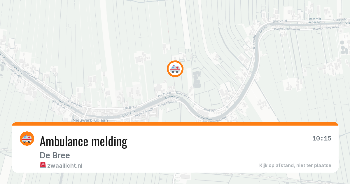 Ambulance melding — 25 mei 2026