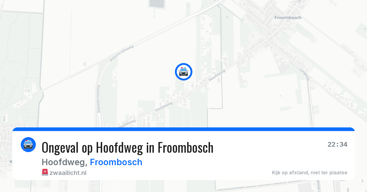 Ongeval op Hoofdweg in Froombosch — 26 jun 2026