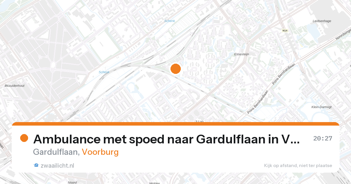 Ambulance met spoed naar Gardulflaan in Voorburg — 26 aug 2026