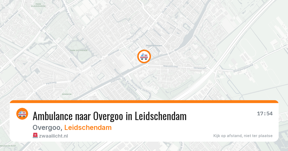 Ambulance naar Overgoo in Leidschendam — 12 mei 2026