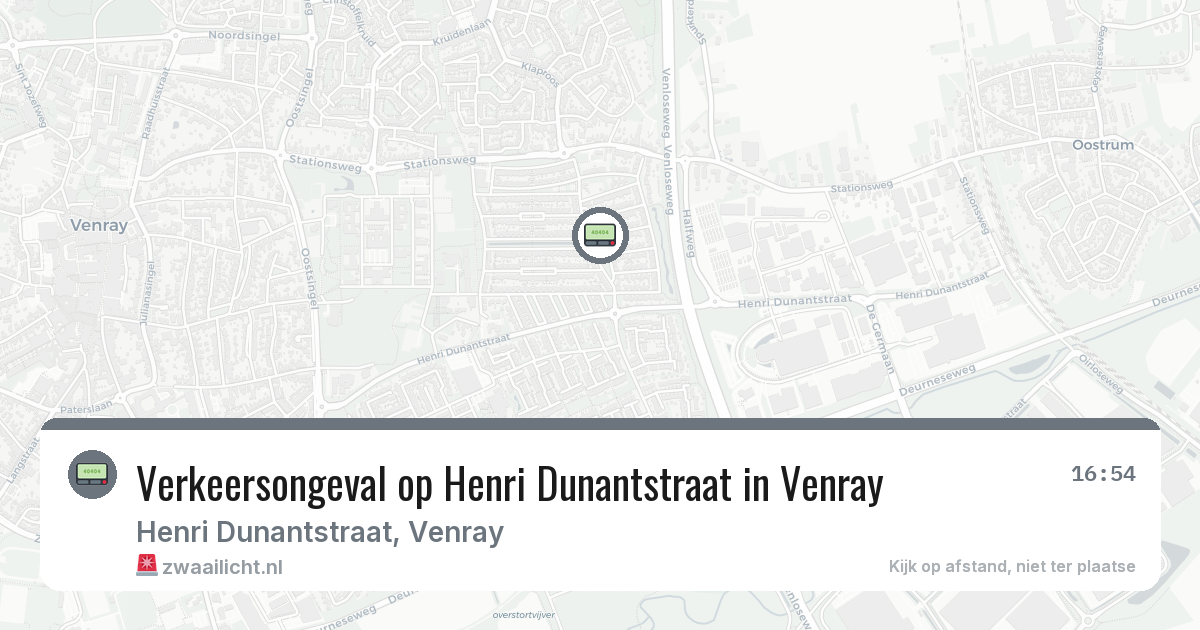 Verkeersongeval op Henri Dunantstraat in Venray — 17 mei 2026