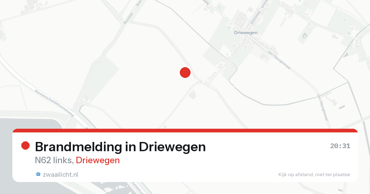 Brandmelding in Driewegen — 21 aug 2026
