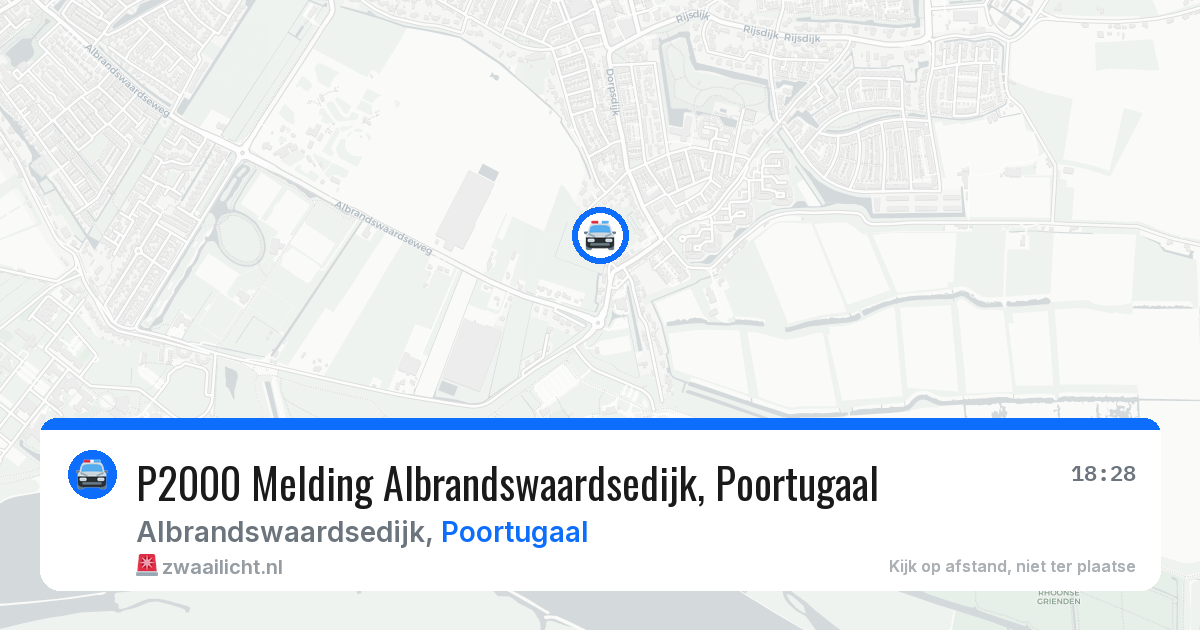 P2000 Melding Albrandswaardsedijk, Poortugaal — 24 jun 2026