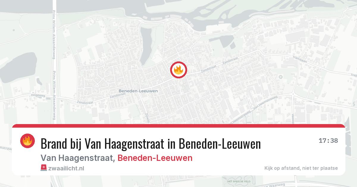 Brand bij Van Haagenstraat in Beneden-Leeuwen — 12 jun 2026