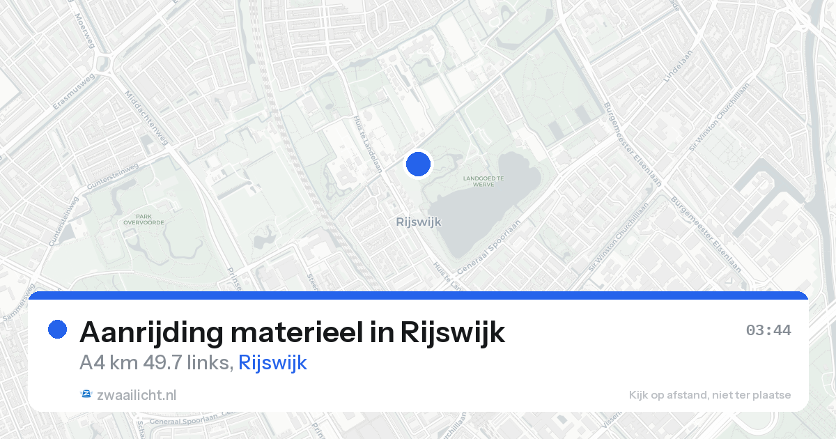 Aanrijding materieel in Rijswijk — 26 mei 2026