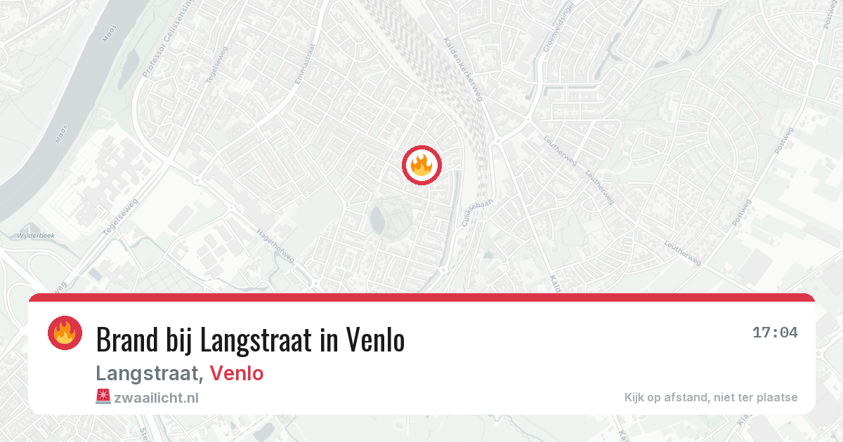 Brand bij Langstraat in Venlo — 14 mei 2026