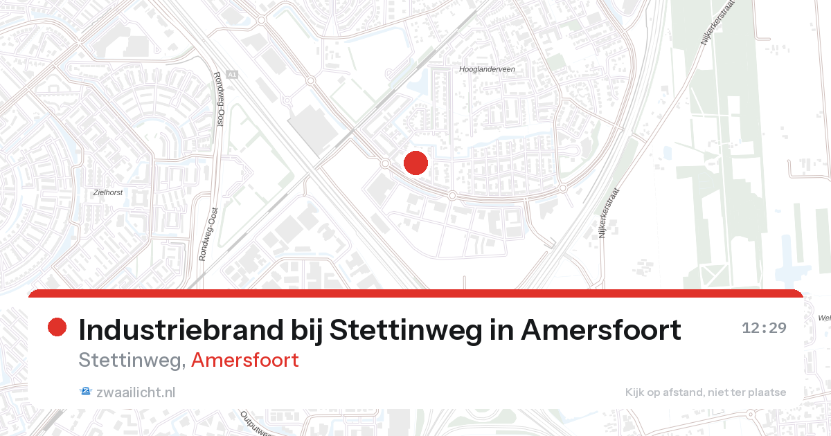 Industriebrand bij Stettinweg in Amersfoort — 27 aug 2026