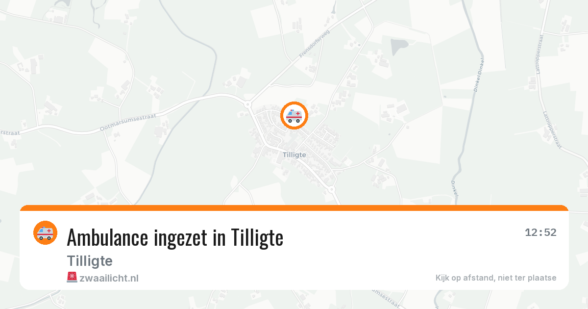 Ambulance ingezet in Tilligte — 11 apr 2026