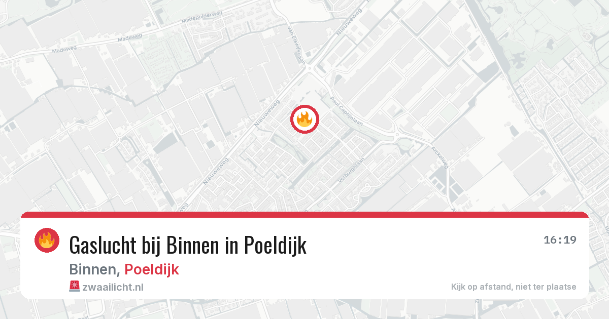 Gaslucht bij Binnen in Poeldijk — 6 jul 2026