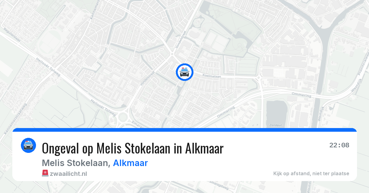 Ongeval op Melis Stokelaan in Alkmaar — 4 jul 2026