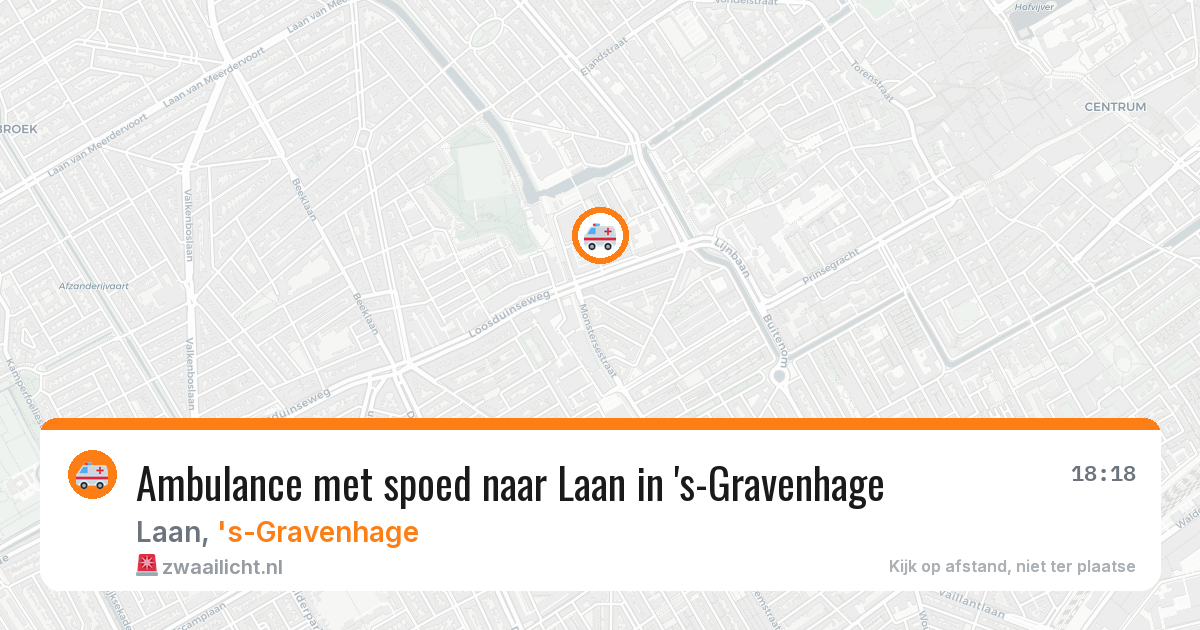 Ambulance met spoed naar Laan in 's-Gravenhage — 11 aug 2026