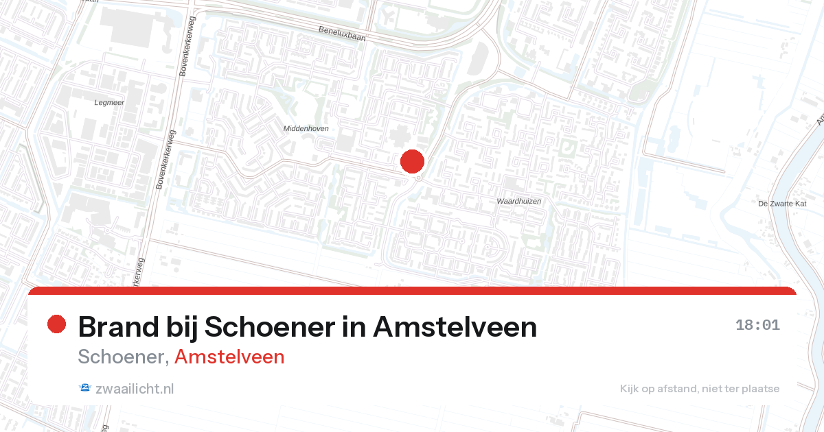 Brand bij Schoener in Amstelveen — 25 jun 2026
