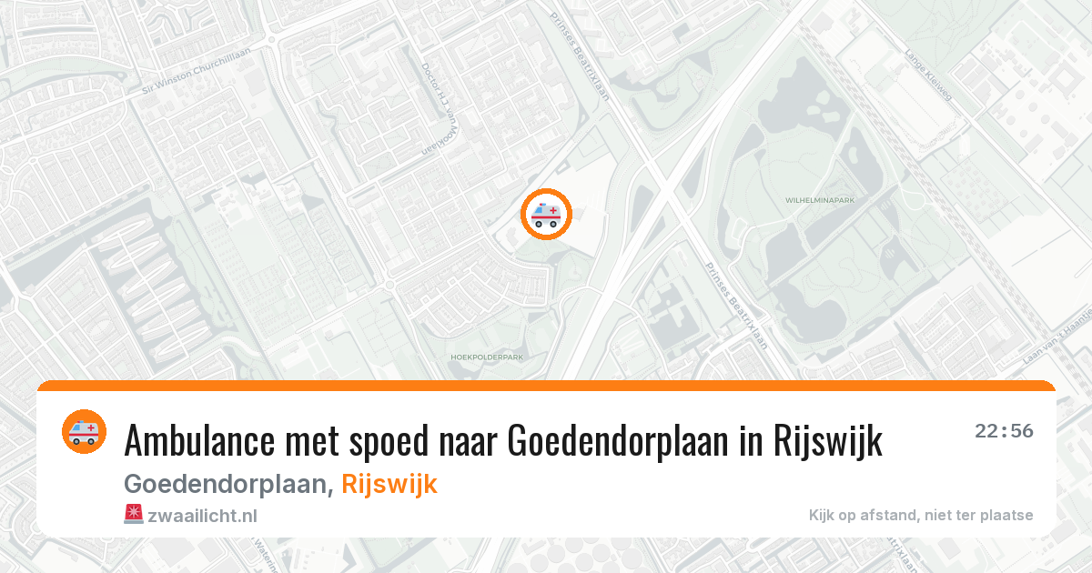 Ambulance met spoed naar Goedendorplaan in Rijswijk — 24 jul 2026
