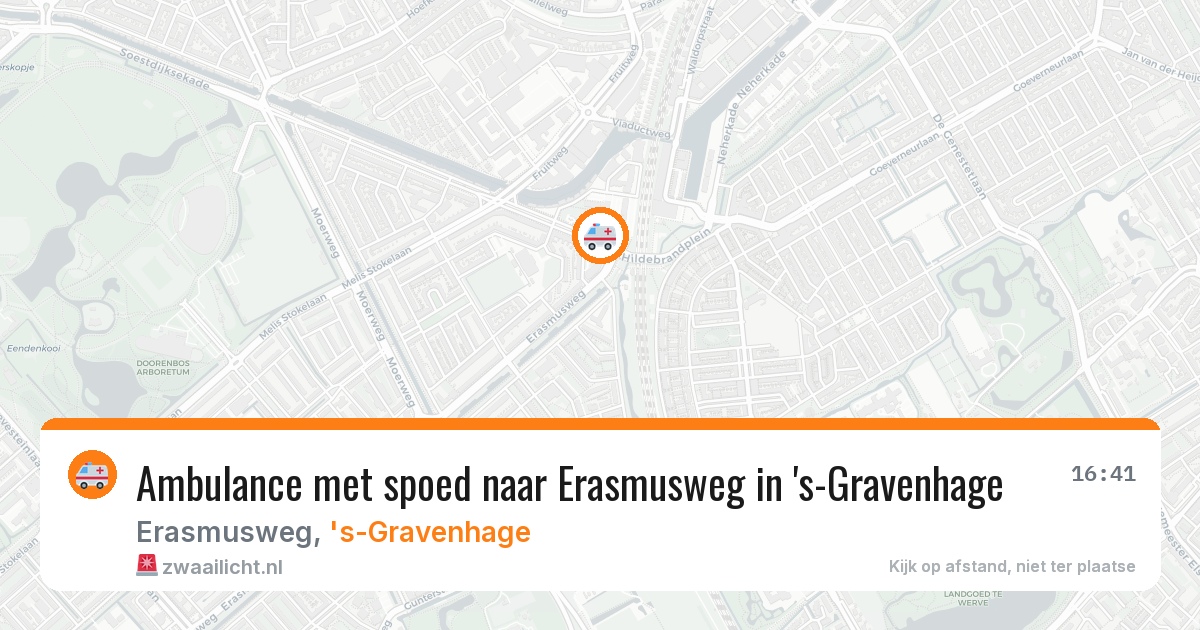 Ambulance met spoed naar Erasmusweg in 's-Gravenhage — 22 mrt 2026