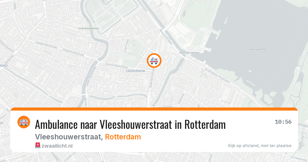 Ambulance naar Vleeshouwerstraat in Rotterdam — 16 jul 2026