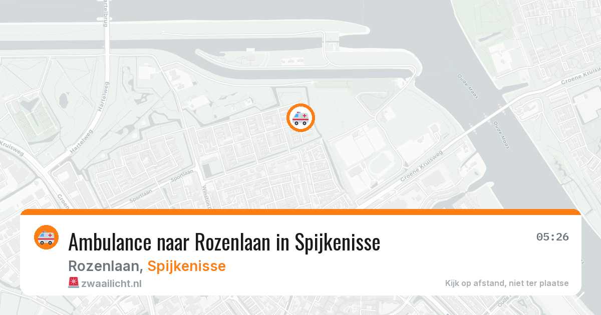 Ambulance naar Rozenlaan in Spijkenisse — 7 aug 2026