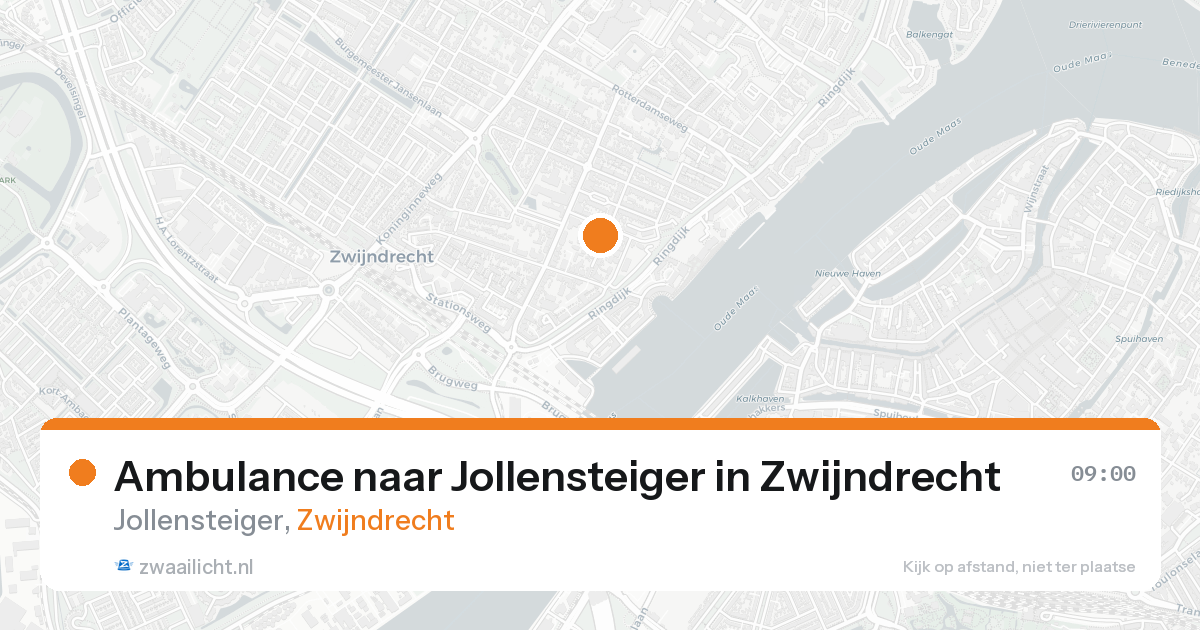Ambulance naar Jollensteiger in Zwijndrecht — 25 aug 2026