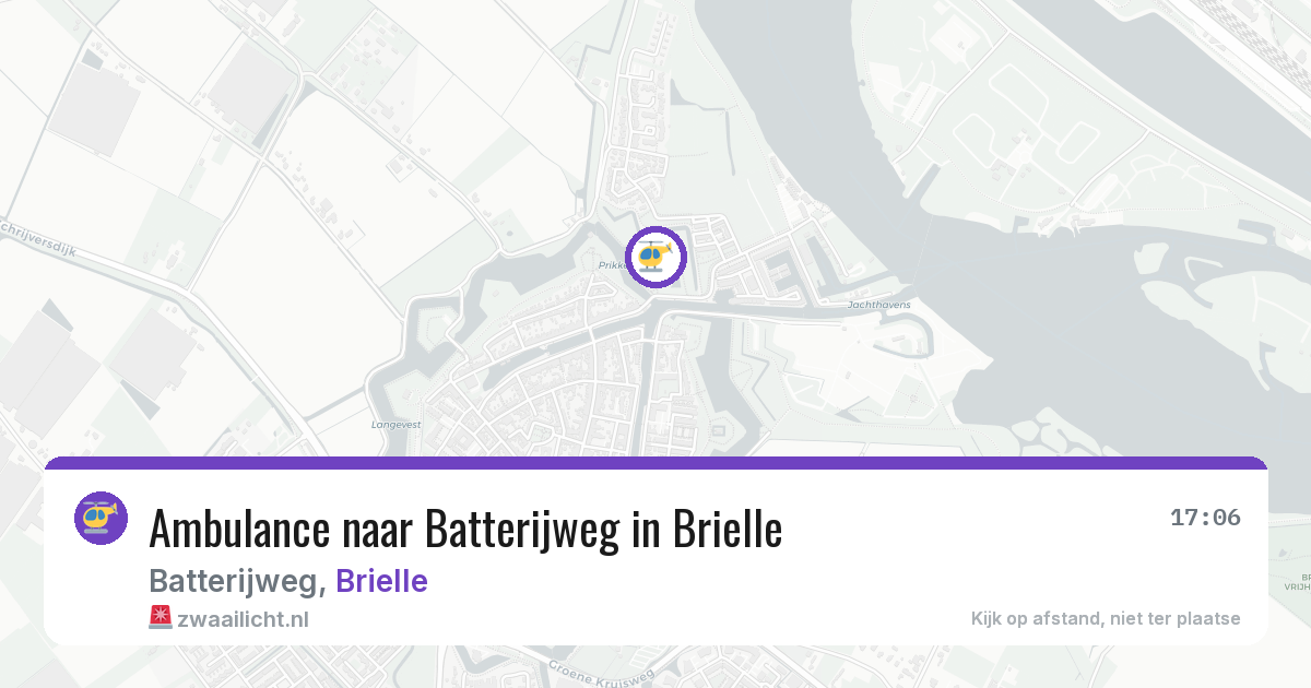 Ambulance naar Batterijweg in Brielle — 20 jun 2026